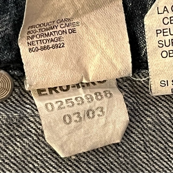 Y2K Tommy‎ Hilfiger ERO-ERO Carpenter Jeans Crop Capri Med Blue Denim Women's 10 - Picture 12 of 13